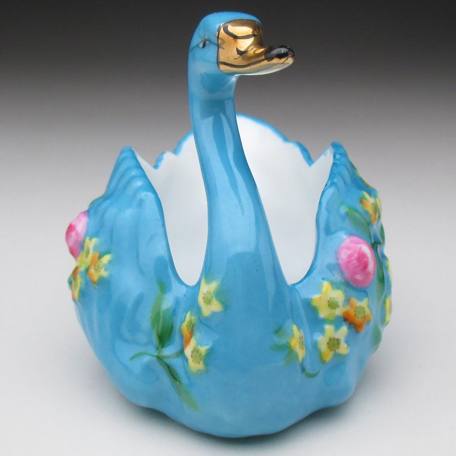 ノリタケ オールドノリタケ 金彩花絵白鳥型 ソルトボウル 6枚セット