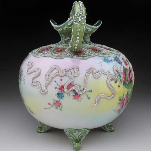 オールドノリタケ 盛り上げ花生 【公式通販】