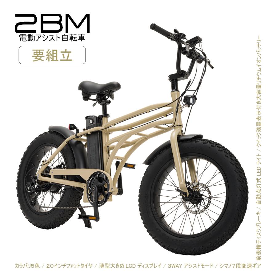 2BM ツービーエム 電動アシスト自転車 おしゃれ 街乗り 半完成品 5