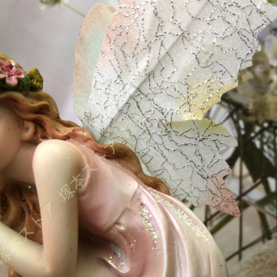 天使置物 オブジェ 樹脂製 可愛い 妖精置物 エンジェル インテリア工芸