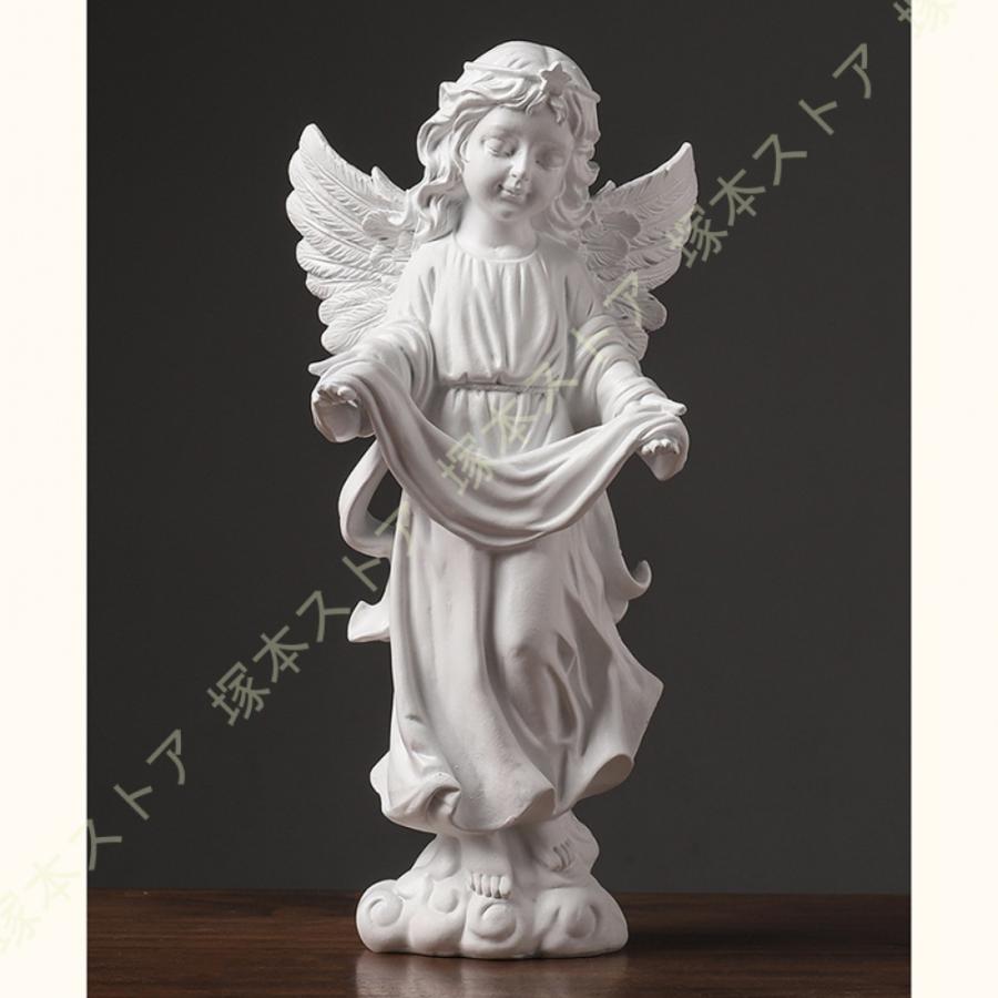 天使 置物 可愛い天使像 エンジェ ルガール モダン風置物 おしゃれ
