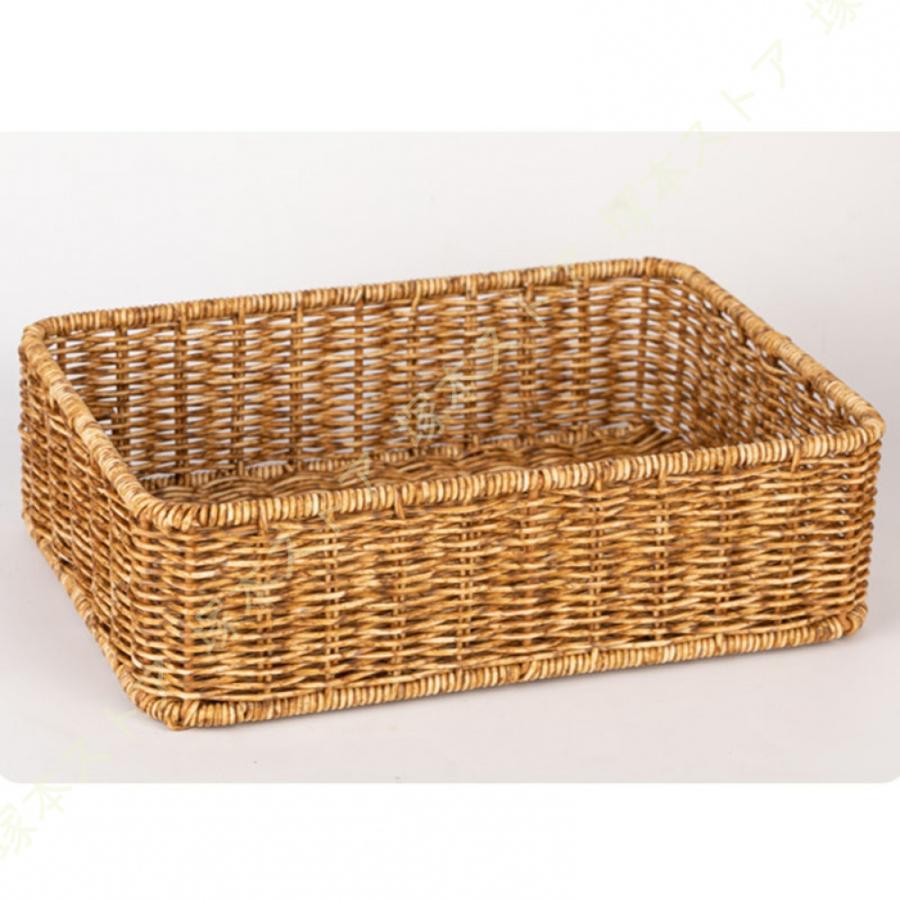 収納ボックス 籐 編みかご 蓋付き/蓋なし 防塵 収納バスケット 収納