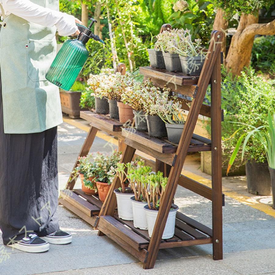 屋外棚花台ガーデンラック プランタースタンド ガーデンラック