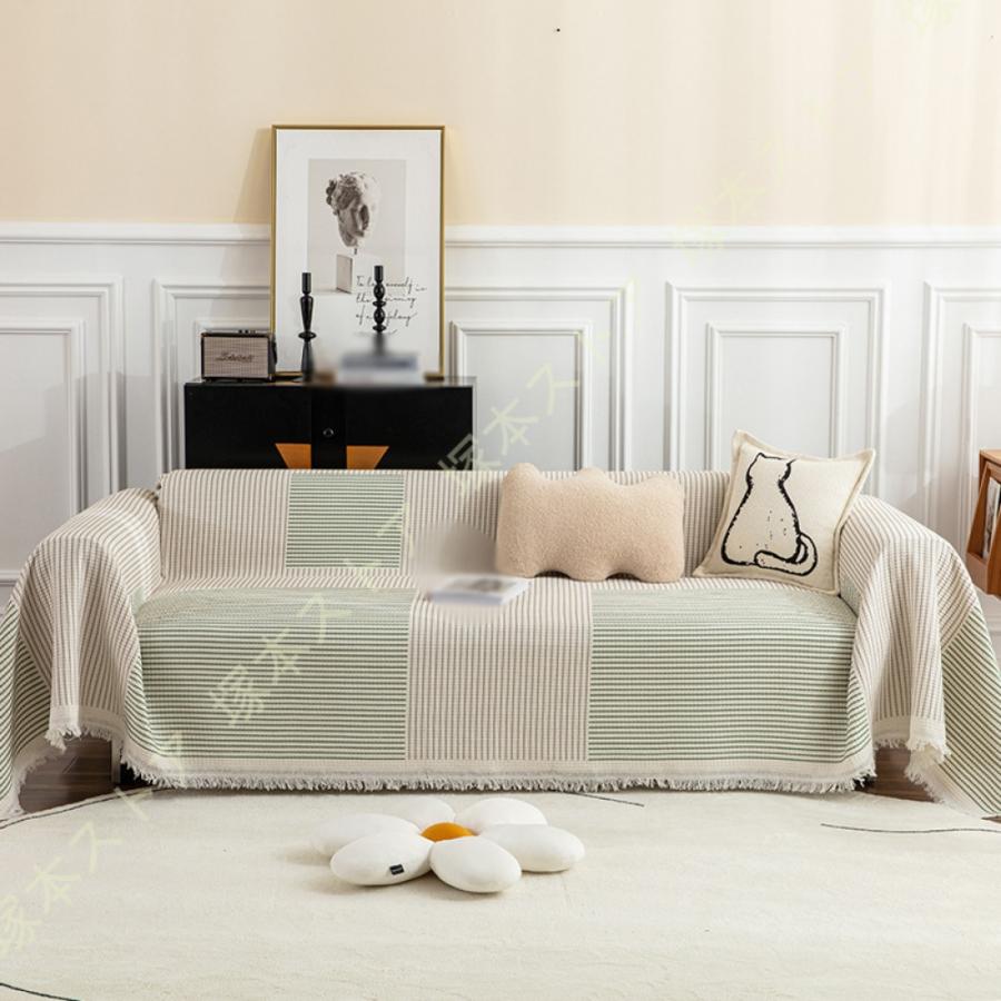 マルチカバー 大判 フリークロス フリンジ付きブランケット