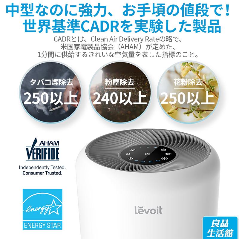 Levoit 空気清浄機 levoit core300 2重除菌 ウィルス ハウスダスト