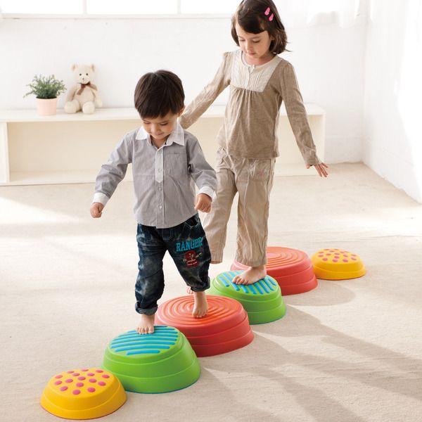 平均台セット 複合バランス遊具 レインボーバランスストーン +