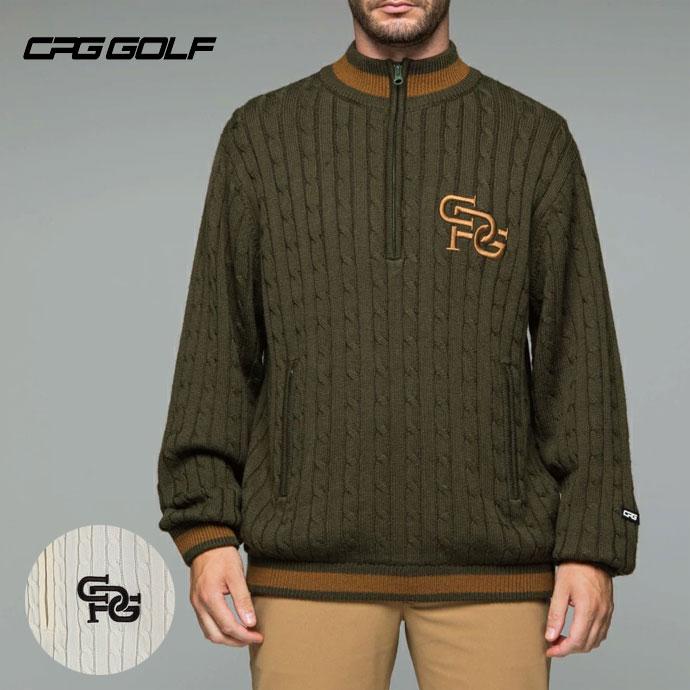 CPG GOLF ゴルフ CPG ハーフジップニットブルゾン 230823234 秋 冬