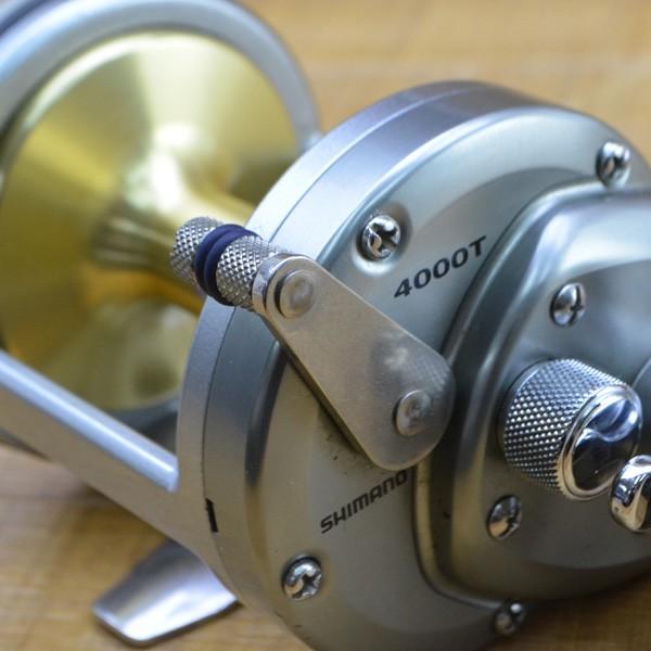 シマノ 09スピードマスター 石鯛 4000T 釣武者チタンクラッチレバー付