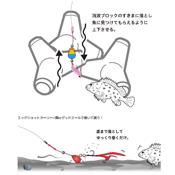 JACKALL（ジャッカル） エッグアーム ロンガー エッグイエロー / 穴