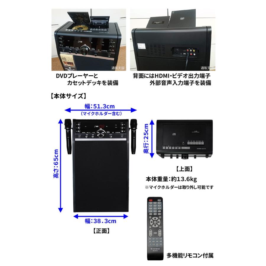 ANABAS（アナバス） 家庭用 カラオケセット 本格派 DVD ホームカラオケ