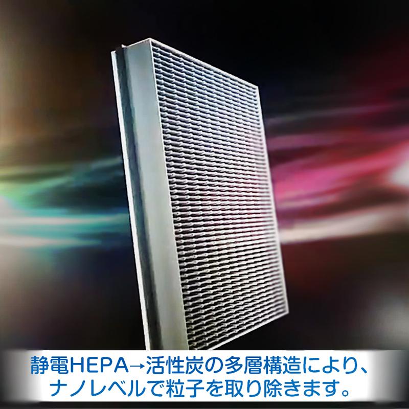 SHARP 空気清浄機 対応 集塵 脱臭 フィルター KC-D50 シャープ 互換