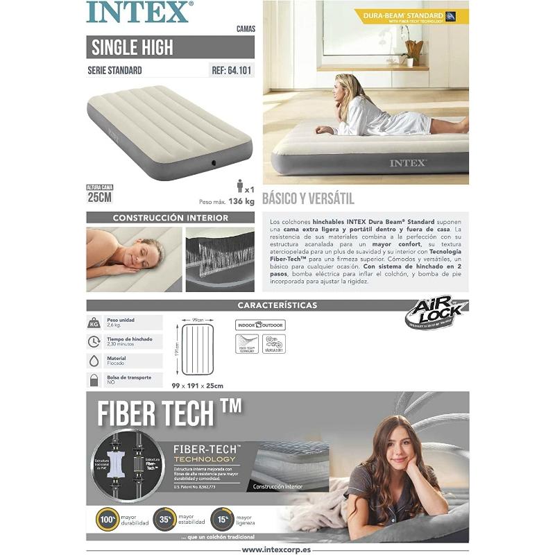 INTEX インテックス デュラビーム ハイエアーベッド シングル 99×191