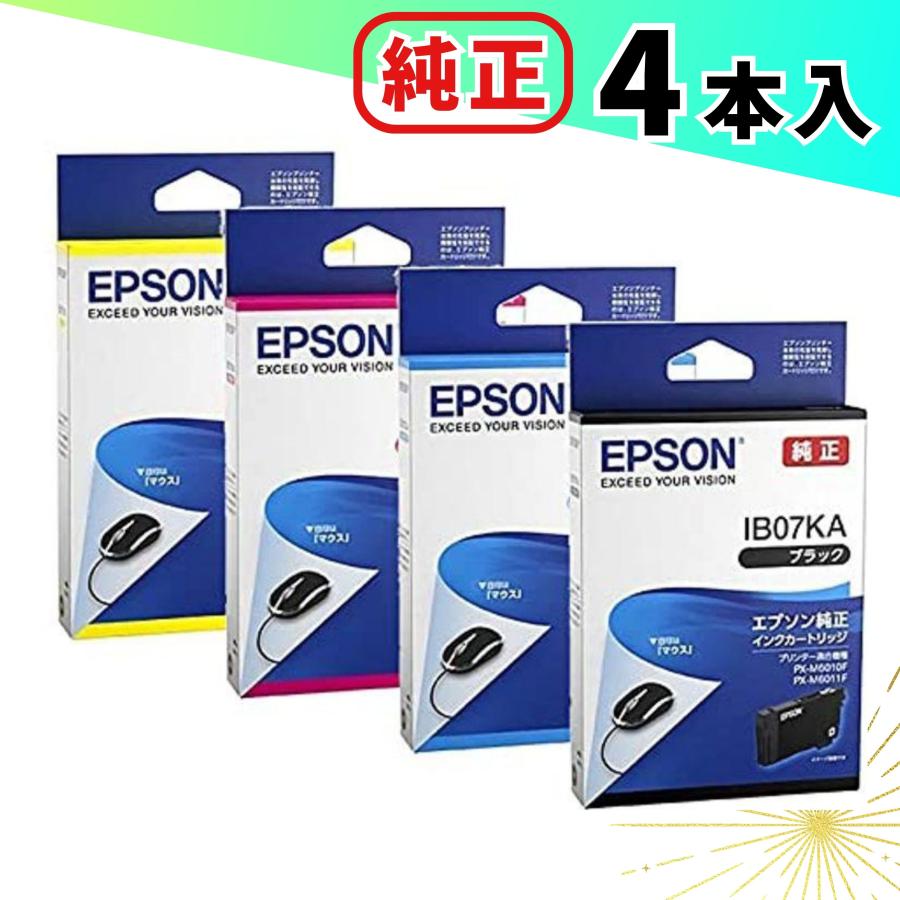 エプソン（EPSON） インク 純正 マウス4色セット IB07 : TT