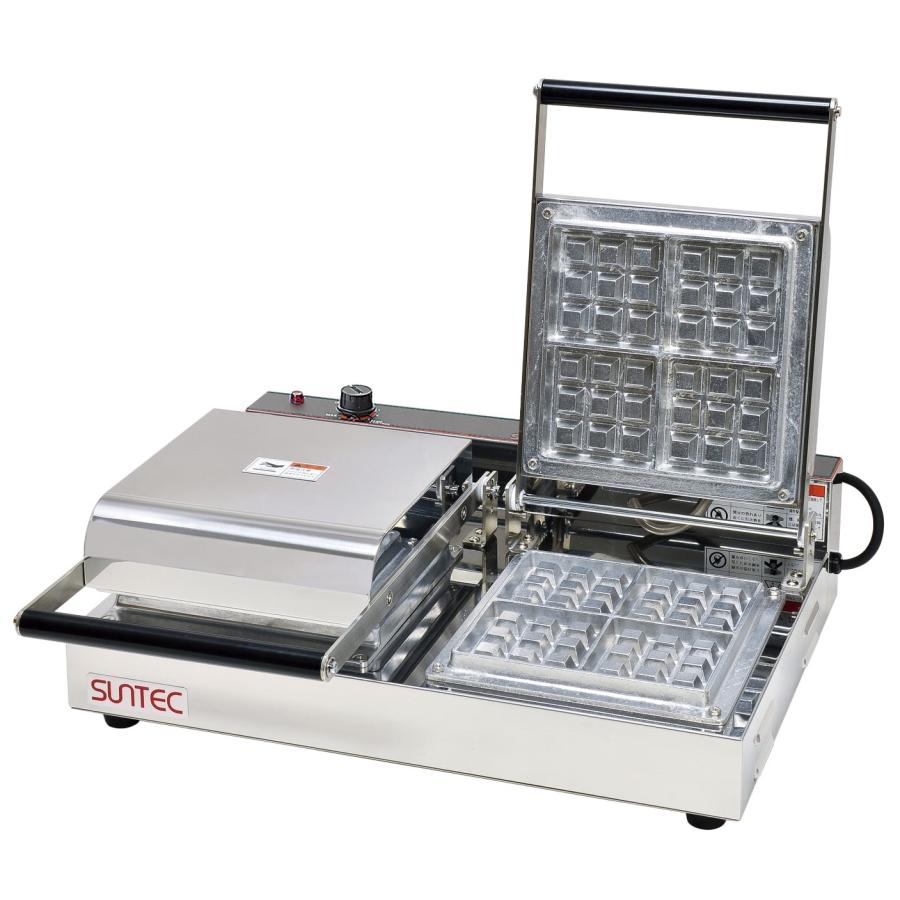 サンテック (SUNTEC) ベルギーワッフルベーカー 2連式 SBW-200 3/4