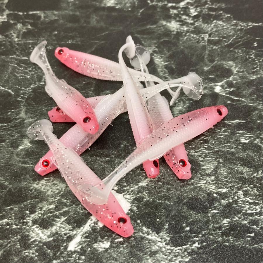 ワーム 釣り ルアー シャッドテール スイミング スイムベイト 6.5cm 2g