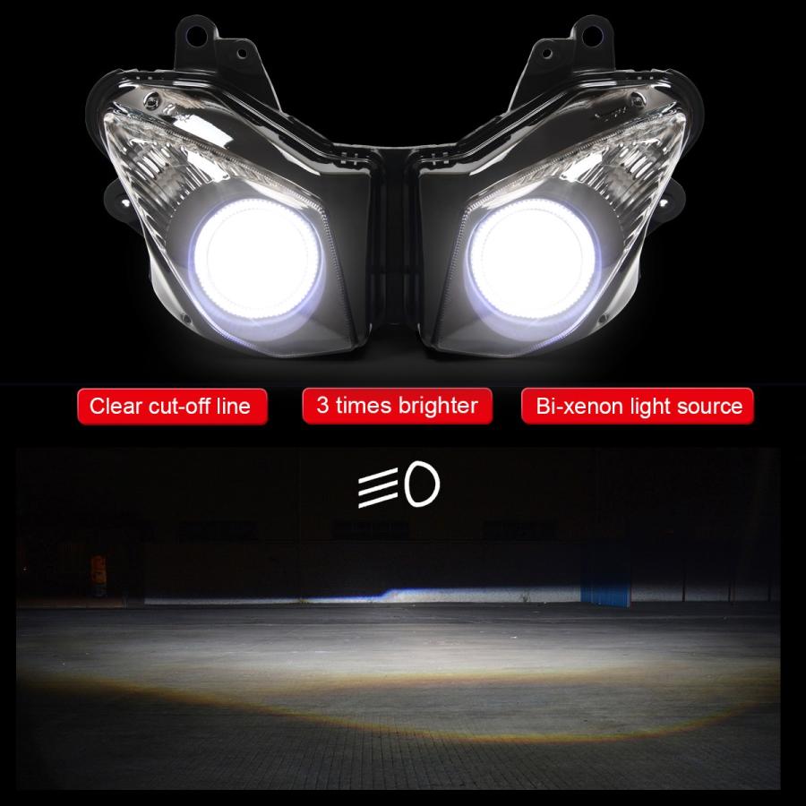 Kawasaki ZX-6R 09-12年 カスタムヘッドライトキット : 輸入パーツ専門