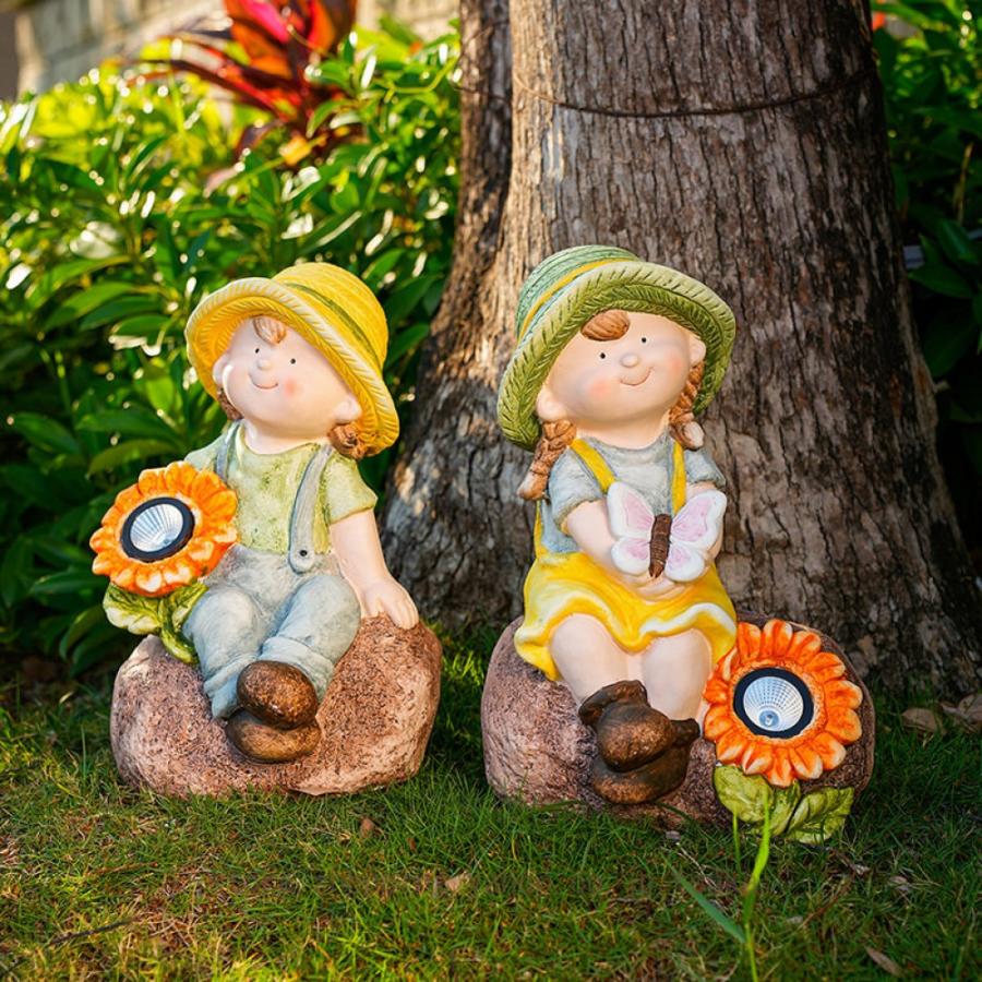 ガーデニング 置物 ガーデン オブジェ 可愛い 贈り物 誕生日プレゼント