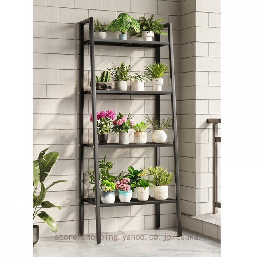 アイアンラック 4段 植物 フラワースタンド プランタースタンド ラック