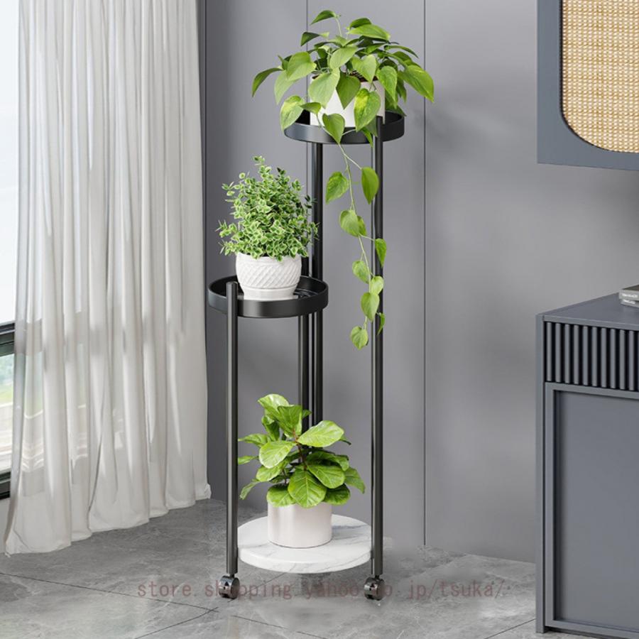 フラワースタンド 室内 玄関 アイアン スリム 省スペース シンプル