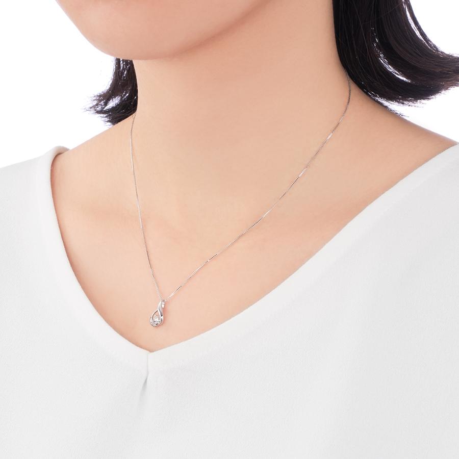 ジュエリーツツミ K18ホワイトゴールド/K14ホワイトゴールド鑑定書付