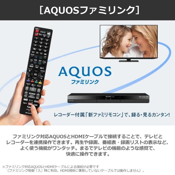 AQUOS シャープ 2B-C20GW1 ブルーレイディスクレコーダー 2TB アクオス