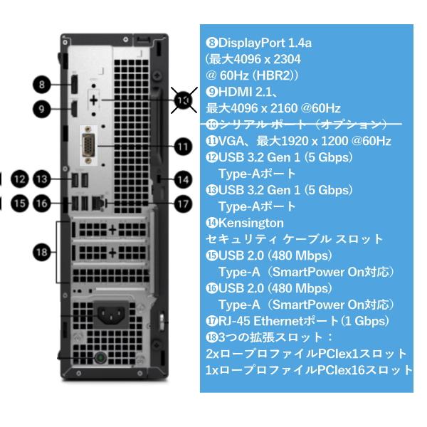 DELL（デル） 法人限定 Dell Pro Slim デスクトップパソコン 高速SSD
