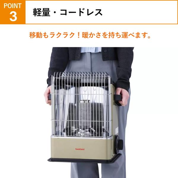 デカ暖 イワタニ カセットガスストーブ コードレス カセット ガス