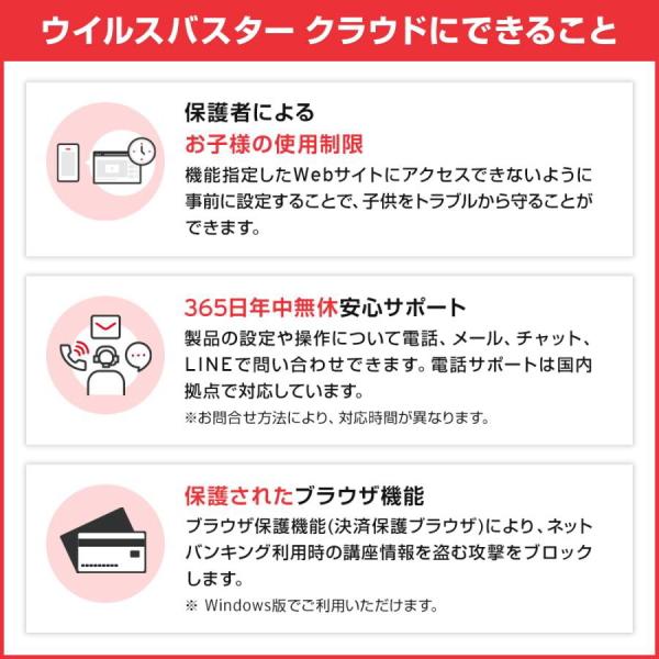 ウイルスバスター トレンドマイクロ クラウド 3年3台版 ダウンロード版