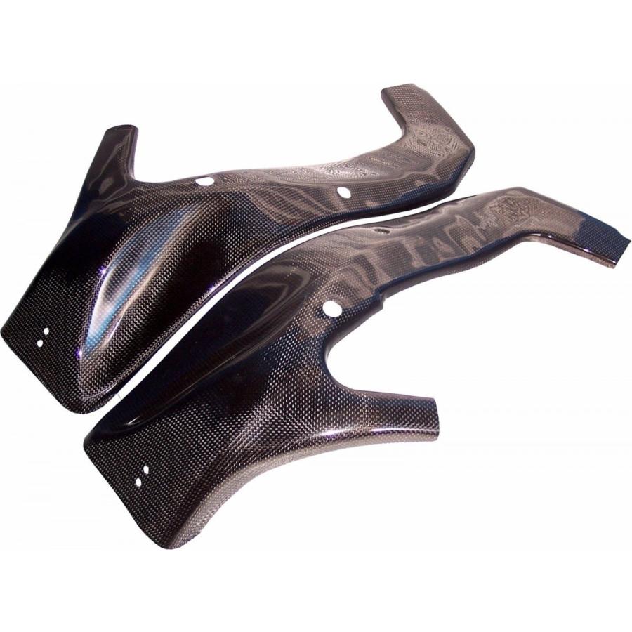 Kawasaki ZX-6R 09-12年 カーボンフレームカバー 左右セット : 輸入