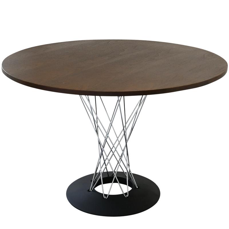 イサム・ノグチ サイクロンテーブル 天板ダークウォールナット 丸