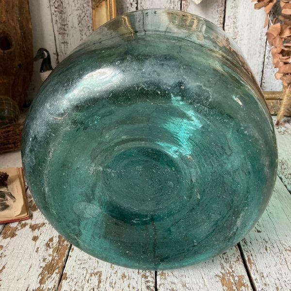 ≫ヴィンテージ*古い デミジョンボトル*硝子 ガラス瓶 大型*花瓶