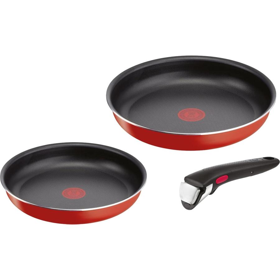 T-fal（ティファール） 取っ手のとれる 鍋 フライパンセット 3点セット