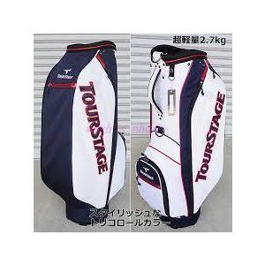 ビックバス TOURSTAGE キャディバッグ ホワイト/ブラック ビックバス