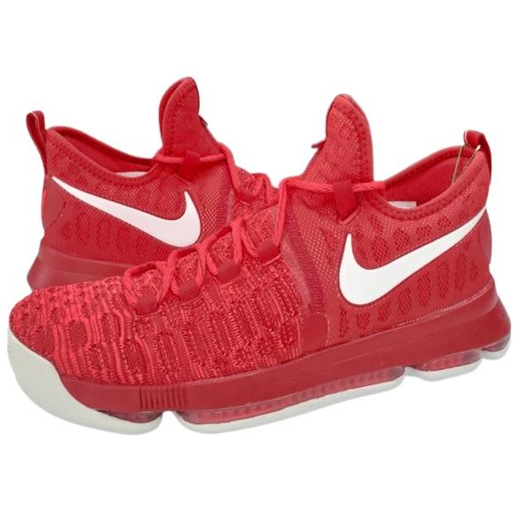 KD 即納 ナイキ 9 メンズ バッシュ Nike Air Zoom 9 Flyknit - Red
