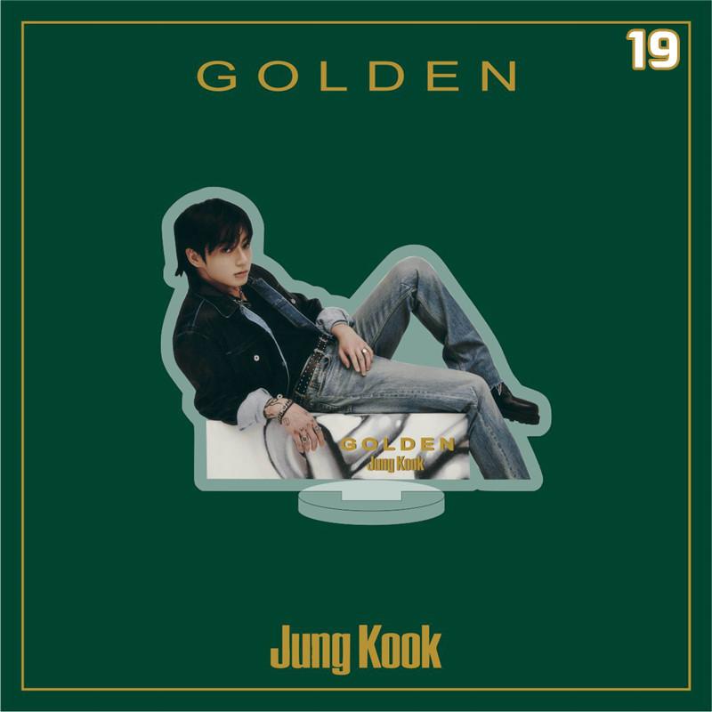 2番目半額 Jung Kookグッズ GOLDEN グク 3D 防弾少年団 写真 卓上 10cm