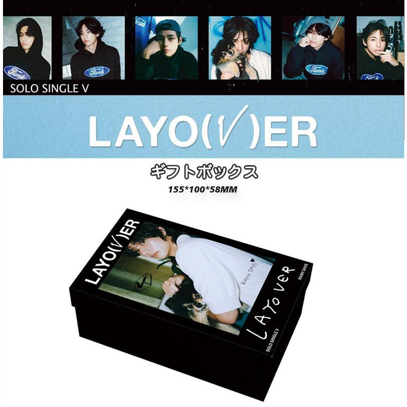 Vグッズ Layover ギフトボックス フォトカード テテ テープ セット