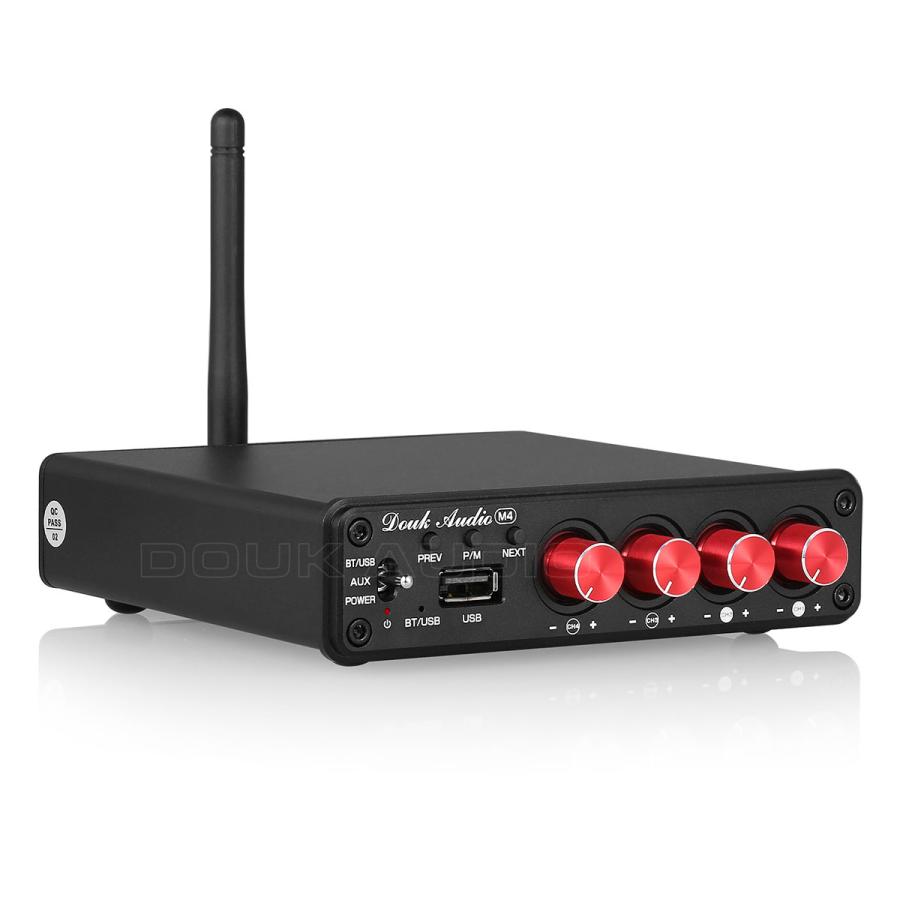 HiFi Bluetooth 5.0 デジタル パワーアンプ ステレオ 2/4チャネル