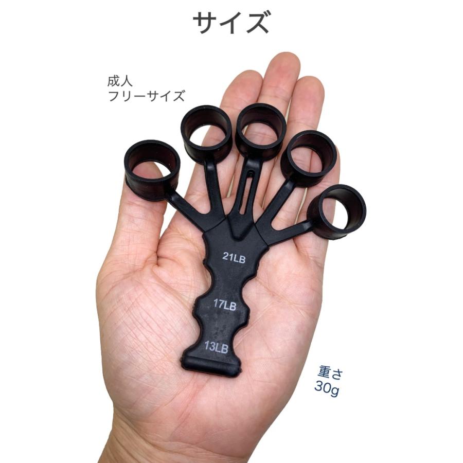 フィンガートレーナー 黒 1組(2個)セット シリコン ハード 握力