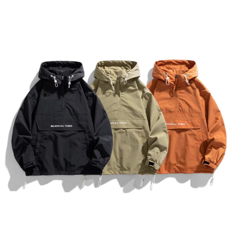 爆買 マウンテンパーカー メンズ プルオーバー ジャケット ハーフ