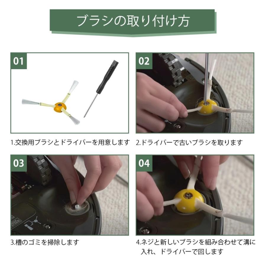 ルンバ irobot Roomba フィルター ブラシ パーツ 交換用 互換品 消耗品