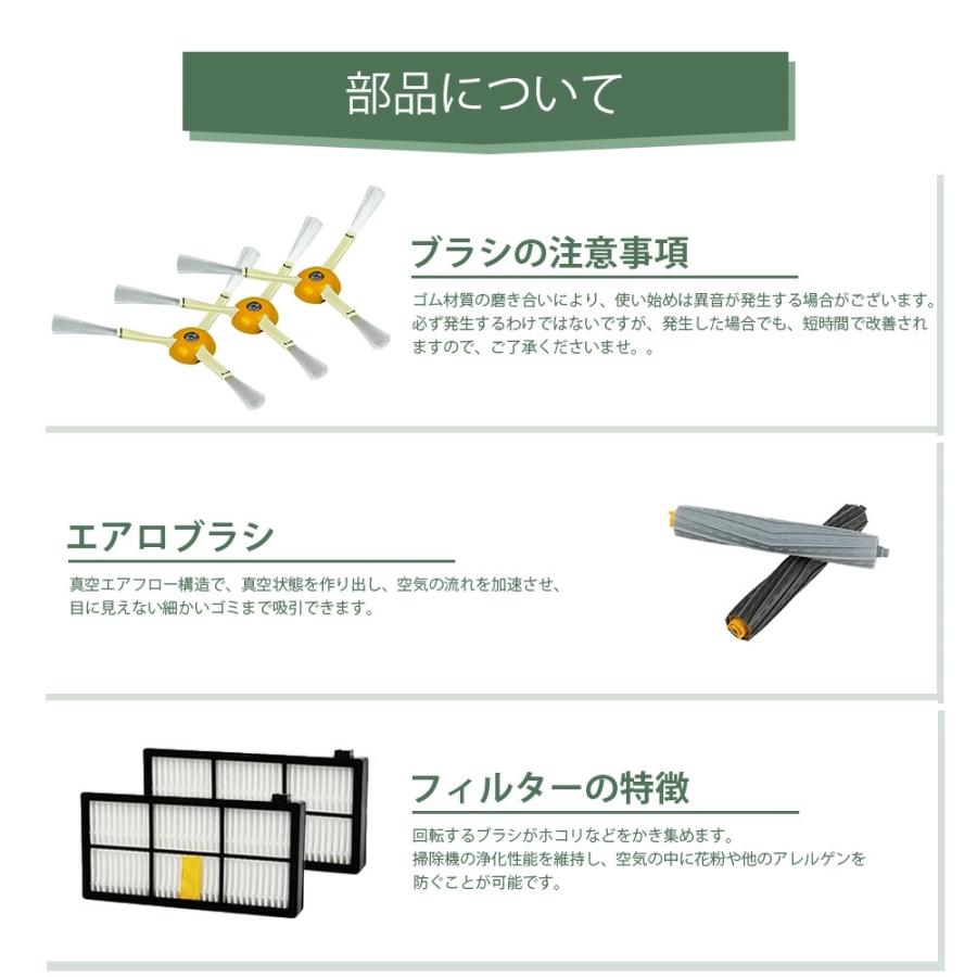ルンバ irobot Roomba フィルター ブラシ パーツ 交換用 互換品 消耗品
