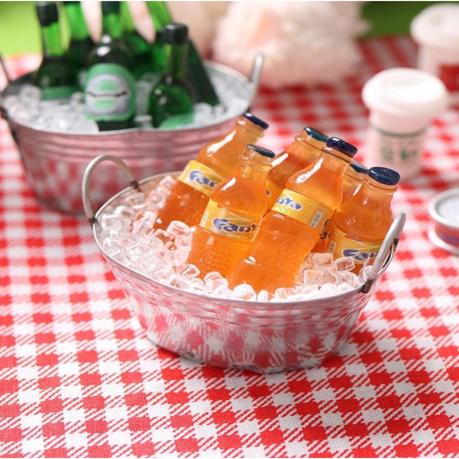 1セットボルト+氷+バケツ入れ）ミニチュアボトルドリンク6本セット（氷