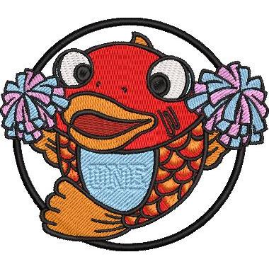 広島カープ 刺繍ワッペン 鯉ポンポン (NK-0014) カープユニフォーム