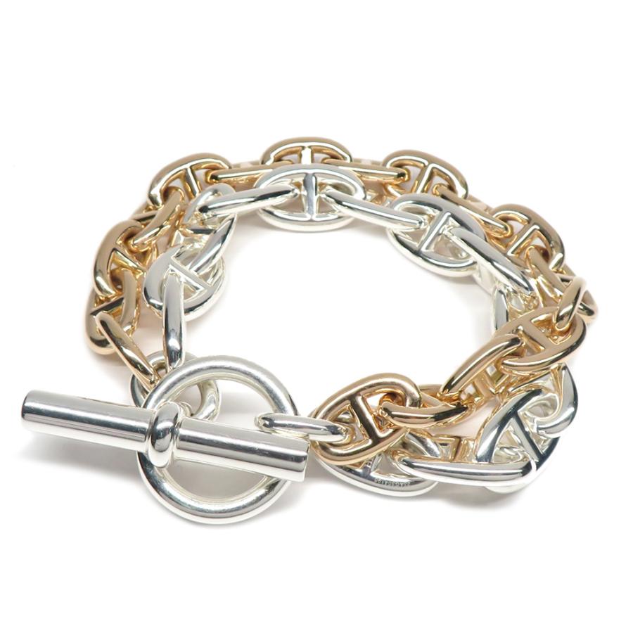 名古屋】エルメス ブレスレット シェーヌダンクルダブル GM13コマ MM17