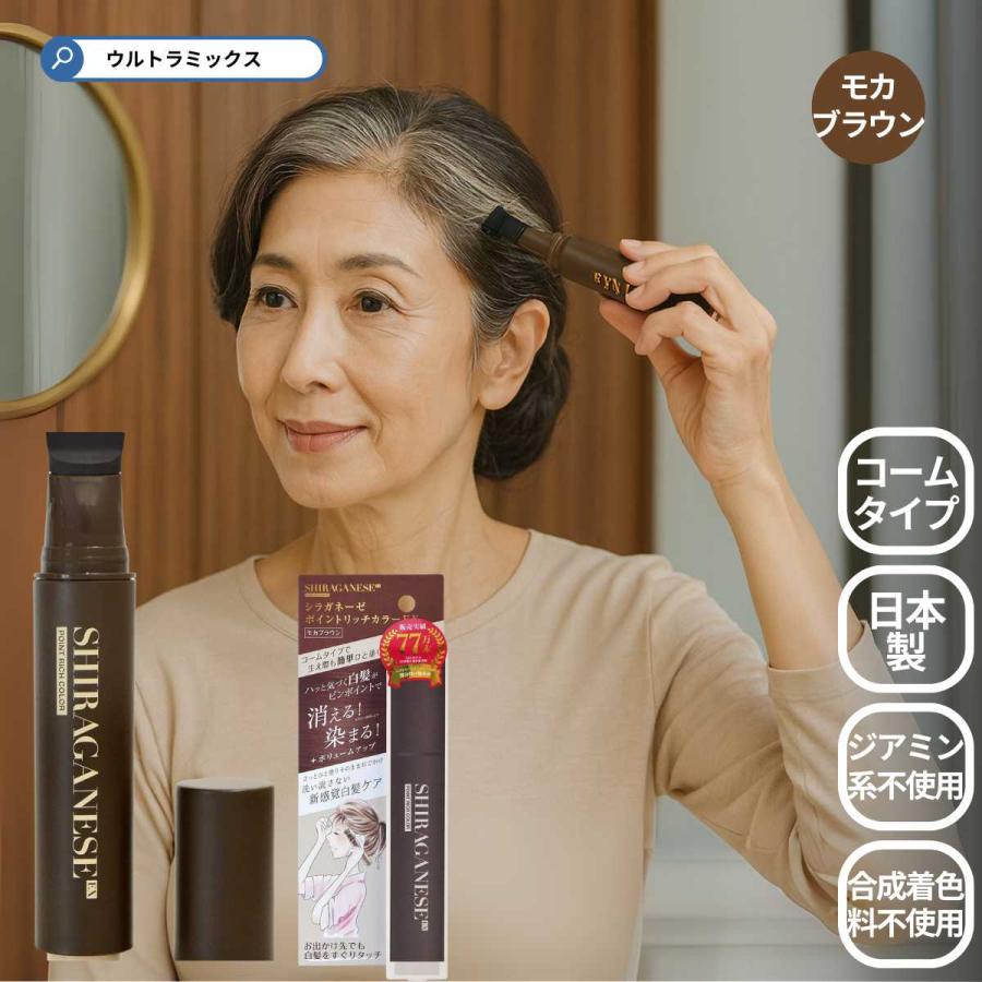シラガネーゼ ポイントリッチカラーEX モカブラウン ポイント