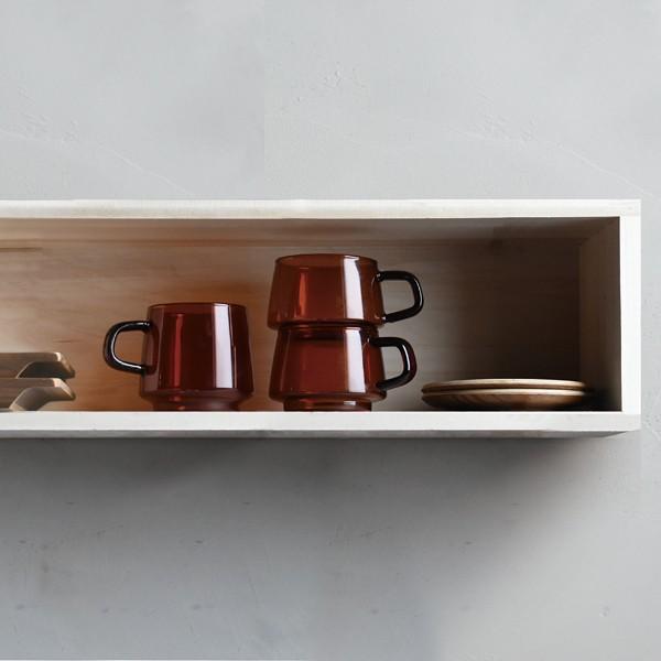 コップ ソーサー セット コースター マグカップ ガラス製 アンティーク