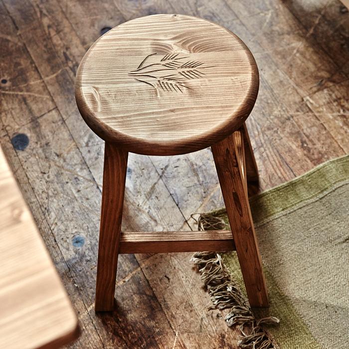 東谷 スツール 椅子 丸型 円形 座面 腰掛け チェア ナチュラル