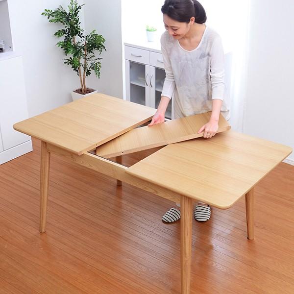 東谷 ダイニングテーブル 伸長式 120cm 150cm 天板 伸縮 伸長 伸びる