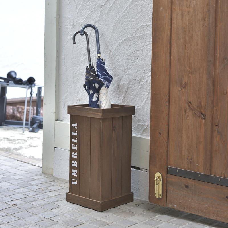 東谷 傘立て おしゃれ 木製 傘たて 天然木 玄関 エクステリア 北欧