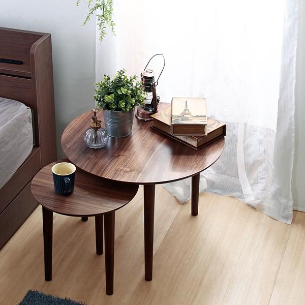 スタンザインテリア ネストテーブル 木製 丸 おしゃれ カフェテーブル